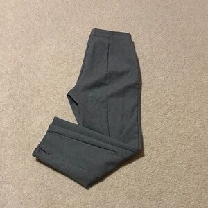 Cropped gray dress pants